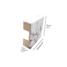 Marble Print Memo Holders Gold Self Stick Notes Cube Dispenser 5mm Super Thick
