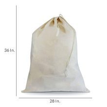 Prime Line Packaging 100% Cotton Laundry Bags with Drawstrings