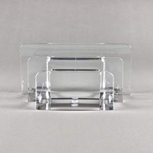 COM.TOP - Acrylic Letter Sorter File Folder Sorter - Clear for Paper, Letter, Envelope