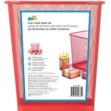 Honey-Can-Do 6-Piece Powder Coated Steel Mesh Desk Set