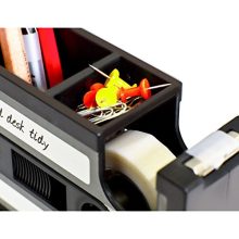 Cassette Tape Dispenser Pen Holder Vase Pencil Pot Stationery Desk Tidy Container
