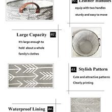 HIYAGON Large Storage Baskets,Waterproof Laundry Baskets,Collapsible Canvas