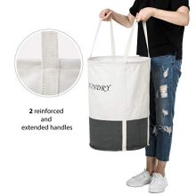 ZERO JET LAG 22 in Collapsible Laundry Hamper with Handles Drawstring