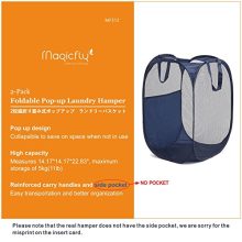 Laundry Routine with Magicfly Pop-Up Hamper – Space-Saving, Durable, and Stylish in Blue