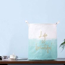 Aouker Merdes 19.7'' Waterproof Foldable Laundry Hamper, Dirty Clothes Laundry