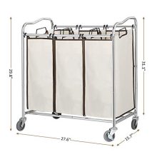 Laundry Sorter Storage Cart Removable Clothing Collection Bag Houseware