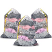 Plusmart Extra Large Laundry Bags with Drawstring,Sturdy Heavy Duty Mesh