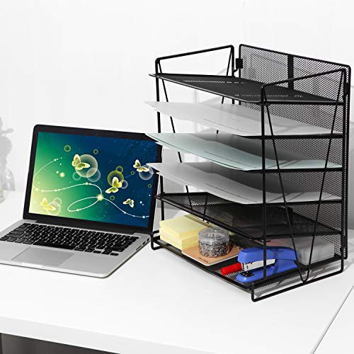 Veesun Desk Organizer,Desktop File Organizer, Letter Paper Tray Holder