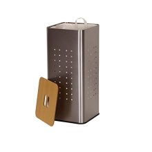 Household Essentials 7080-1 Square Metal Laundry Hamper