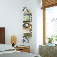 Alsonerbay Cactus Corner Stand, Corner Shelf, Home Decor Corner Shelves
