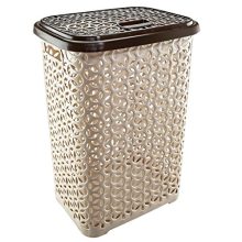 Uniware 60 LT Hollow Design Clothes Hamper Laundry Basket, Made in Turkey