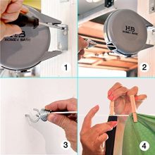 Retractable Clothesline Outdoor Drying Line | Indoor and Outdoor Portable Clothes