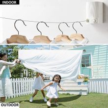 Jolitac Adjustable Retractable Clothesline Stainless Steel Rope
