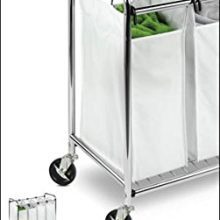 Honey-Can-Do Heavy Duty Quad Rolling Laundry Sorter Hamper