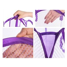 RayLineDo 6 x Foldable Pop Up Mesh Washing Laundry Basket Hamper Bag