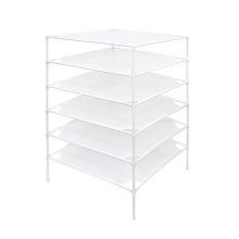 Growsun Sweater Drying Rack 6-Layer Stackable Mesh Cloth Dry Dyier,White