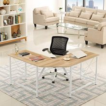 Mr IRONSTONE L-Shaped Desk 59" Computer Corner Desk, Home Gaming Desk