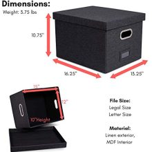 Internet's Best Collapsible File Storage Organizer with Lid