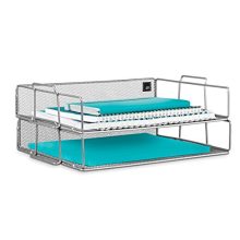 Mindspace 2 Tier Stackable Letter Tray| Paper Tray Desk Organizer