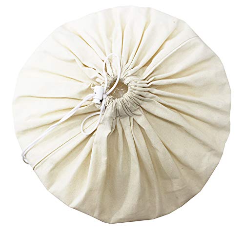 COTTON CRAFT - 2 Pack Extra Large 100% Cotton Canvas Heavy Duty Laundry Bags - Natural Cotton - 28"x36" - Versatile - Multi Use