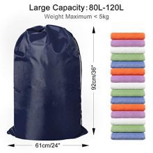 ZERO JET LAG 2 Pack Extra Large Laundry Bag for Travel Nylon Rip-Stop Dirty Clothes