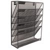 Superbpag Hanging File Organizer, 6 Tier Wall Mount Document Letter Tray