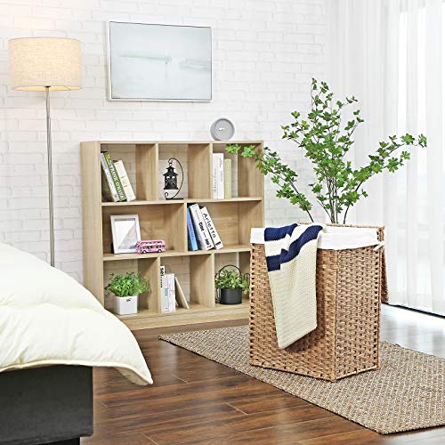 SONGMICS Handwoven Laundry Hamper, Synthetic Rattan Laundry Basket