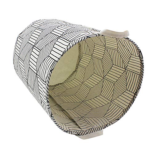 Mziart 19.7" Large Geometric Printed Foldable Laundry Hamper Bag Laundry Basket