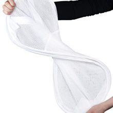 Three Compartment Popup Hamper - Durable Mesh Material, Folds for Storage