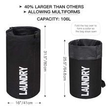 WOWLIVE Extra Large Foldable Laundry Hamper Durable Laundry Basket Collapsible