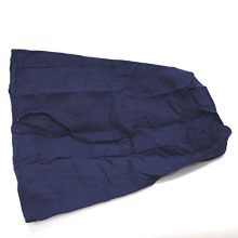 Redmon Rectangular Willow Hamper Cloth Solid Navy Liner