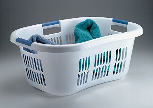 Rubbermaid 2.1-Bushel Laundry Basket with Comfort Grip Handles – Easy Carrying & Maximum Convenience