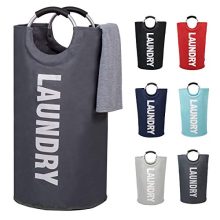 82L Large Laundry Basket Collapsible Fabric Laundry Hamper Tall Foldable Laundry