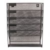 Superbpag Hanging File Organizer, 6 Tier Wall Mount Document Letter Tray