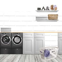Mind Reader , Laundry, Storage, Bathroom, Bedroom, Home, Ivory 40 Liter Clothes