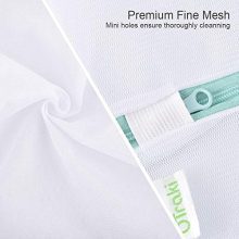 OTraki 2-Pack Mesh Laundry Bags – Strong Zipper Protection for Delicates, Safe Wash & Drying