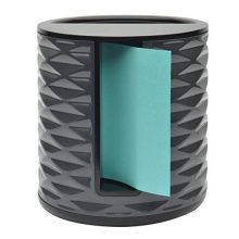 Post-it Note Dispenser, Vertical, Black with Grey