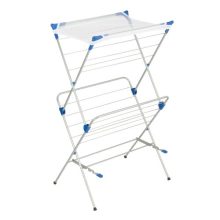 Honey-Can-Do 2-Tier Mesh Top Premium 40-Inch Drying Rack, Silver
