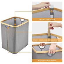 ZESTILK Laundry Basket with Dual Built in Handles, Collapsible Linen Laundry