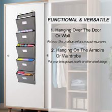 Over The Door File Organizer,Wall Mounted Hanging File Folder Holder Mail