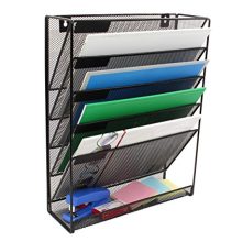 Superbpag Hanging File Organizer, 6 Tier Wall Mount Document Letter Tray