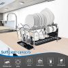 Dish Drying Rack, G-TING 2 Tier Dish Rack with Drainboard, Dish Drainer