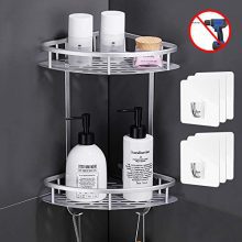 Flowmist 2 Tiers Corner Shower Caddy, Shower Organizer