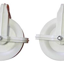 2 Pack Clothesline Pulley HIGH Grade Impact Plastic 4" Wheel Weather Resistant