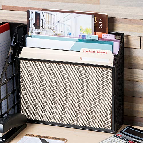1InTheOffice 3 Tiers File Folder Organizer, Desk Sorter