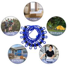 B&Y Travel Clothesline, Portable, Retractable and Adjustable Camping Clothesline