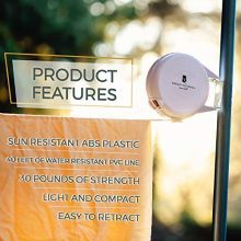Retractable Laundry Line - Premium Weather Resistant Heavy Duty Clothesline