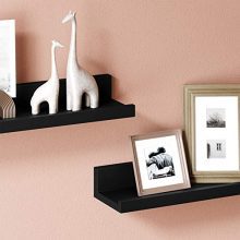 SONGMICS Wall Shelves Set of 3, Floating Shelves Ledge 15-Inch Long