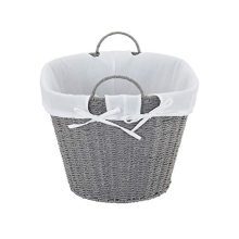 Household Essentials Decorative Wicker Laundry Basket