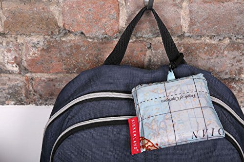 Kikkerland Travel-Size Laundry Bag, World Map
